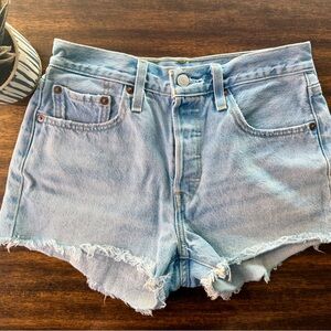 Levi's Light Wash Jean Shorts